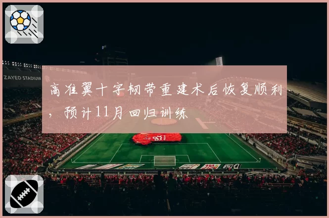 高准翼十字韧带重建术后恢复顺利,预计11月回归训练